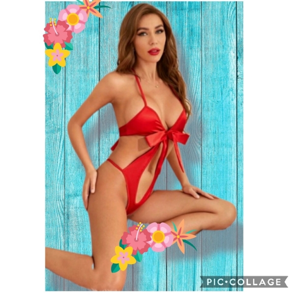πLARGE RED BOW LINGERIE PIECE! β₯οΈππ - Picture 8 of 11